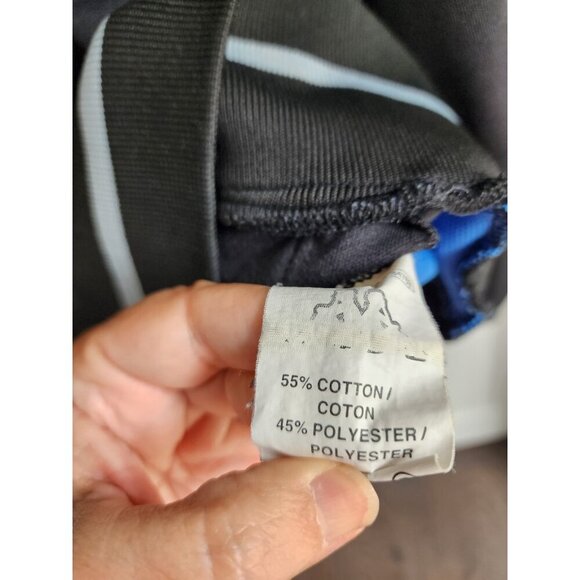 KAPPA Black Zip Up Soccer Track Jacket  Top Men's XLarge Cotton Poly Blend EUC - Picture 6 of 12